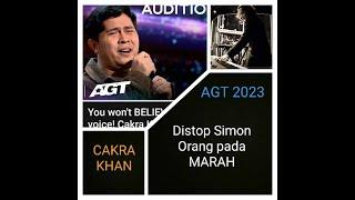 CAKRA KHAN  DI STOP SIMON AUDISI AGT 2023 -  Orang Orang pada protes REACTION