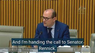 Decentralising the bureaucracy into the regions is not port barrelling - Senate 31.5.24