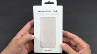 Samsung - 25W 10000mAh Wireless Battery Pack - Beige