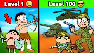 Shinchan Build The Strongest Army   Funny Game Roblox 