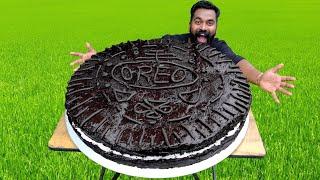 Oreo Chocolate Cake  Giant Oreo Cake Recipe  ഒറിയോ ബിസ്‌ക്കറ് കൊണ്ട് കേക്ക്  M4 Tech 