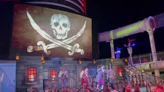 Hunt fer Jack - Pirates Night Deck Show & Fireworks 2023  Disney Fantasy