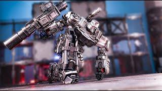 Revizuirea animației Transformers Megatank MT-01 Monocrat stop motion.