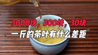 3000块，300块，30块一斤的茶叶有什么差距