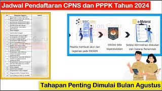 Titik Terang Jadwal Pendaftaran CPNS dan PPPK Tahun 2024  Tahapan Penting Dimulai Bulan Agustus