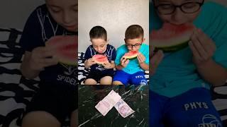 cute ️watermelon eating contest  #cute #watermelon
