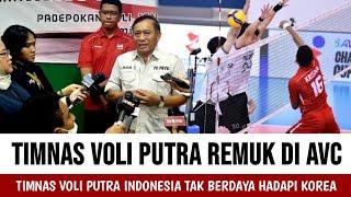 PBVSI DI COPOT  timnas voli putra tak berdaya hadi korea di avc challenge cup 2024.