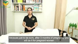 Pregnancy Shiatsu Massage Lesson from Master Truong Thi Ngoc Anh Vietnam with English subtitles