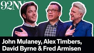 John Mulaney Alex Timbers and David Byrne in Conversation with Fred Armisen