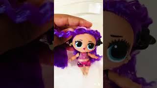 L.O.L Surprise Hair Goals Series  Ultra Rare Rain Q.T  Color Change Demo  #shorts