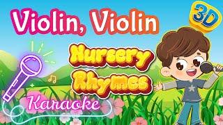 Violin Violin Play Play Poem Sing Along  Nursery Rhymes Karaoke  Pre School Songs  Pebbles Rhymes