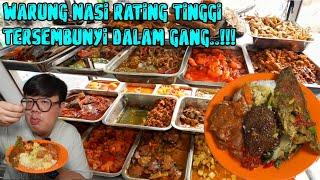 BUKA 24 JAM NON STOP WARUNG NASI RATING TINGGI DI DALAM GANG..