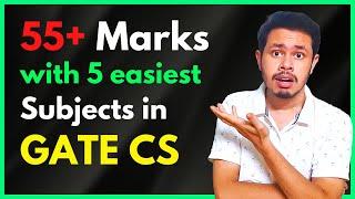 5 Easiest Subjects in GATE CSE to score 55+ marks  GATE Computer Science preparation  GATE 2022