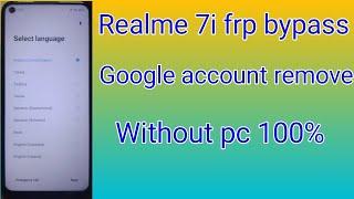 realme 7i frp bypassrealme 7i frp bypass without pc