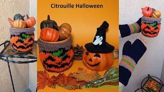 Knit a Halloween pumpkin in Jacquard