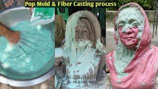 pop mold making Mold to Fiberglass casting full process