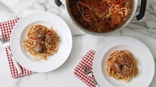 Easy Spaghetti and Meatballs- Martha Stewart
