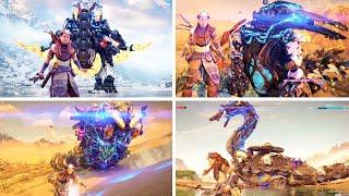 Horizon Forbidden West - ALL MACHINES OVERRIDES Machine VS Machine Fights PS5 2022