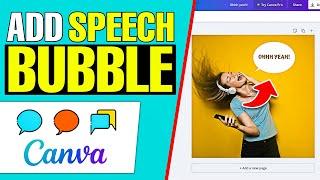 How to Add a Speech Bubble in Canva