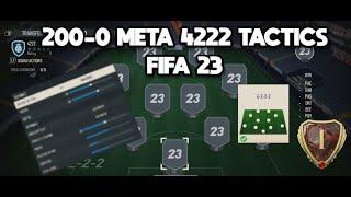 200-0 META 4222 CUSTOM TACTICS FIFA 23