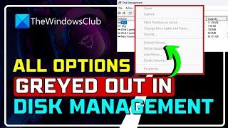 100% FIXED All Options GREYED OUT IN DISK MANAGEMENT on Windows 1110