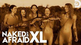 Ladies Catch A Big Protein Win  Naked and Afraid XL  Discovery