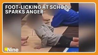 Foot-licking at Oklahoma school sparks anger  The Nine