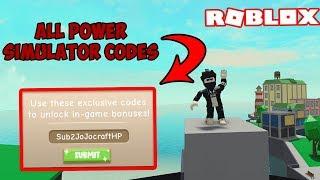 All 27 Power Simulator Codes i have my own Code  Roblox