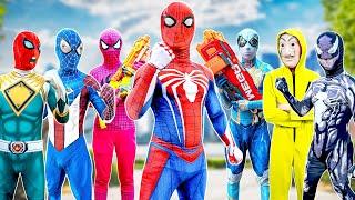 What If 10 SPIDER-MAN in 1 HOUSE...?  Team Spider Man Battle FINAL with Joker