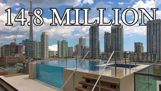 14.8 Million Dollar Penthouse Apartment Tour  Downtown Toronto