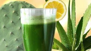 Cactus Aloe Smoothie the SUPER Longevity drink w Aloe Vera & Prickly Pear Nopales