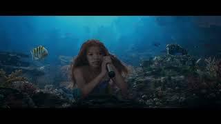 ariel and flounder explore shipwreck find dinglehopper  little mermaid 2023 hd