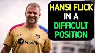 Barcelonas Coach in a Difficult Position  Barca hansi flick news #fcbarcelona #flick