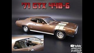1971 Plymouth GTX 440-6 124 Scale Model Kit Build Review Revell 440 Six Pack 85-4477 Fast Furious
