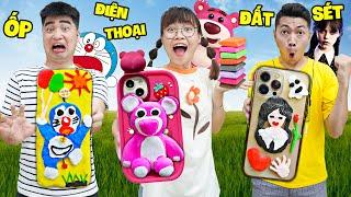 Hà Sam Trang Trí Ốp Lưng Điện Thoại Bằng Đất Sét Tự Khô - Ốp Gấu Dâu  Ốp Wednesday Và Ốp Doraemon