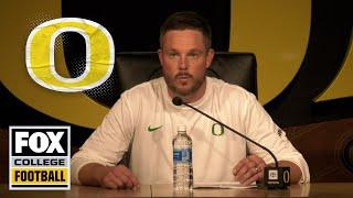 Postgame Interview Dan Lanning on Dillon Gabriels debut Oregons Week 1 win over Idaho