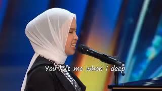 Putri Ariani - Loneliness Lyrics  AGT Auditions 2023