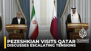 Irans president visits Qatar discusses escalating tensions a day after missile strike on Israel