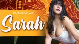 Photoshoot with SARAH  dah cantik putih mulus bener keren lah