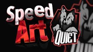 Speed Art  logo Quiet photoshop cc 2015.5