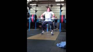 Hang Squat Clean @ 295