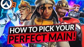 Choosing Your PERFECT MAIN HERO in Overwatch 2 - DPS  TANK  SUPPORT Tips - Guide