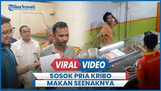 Sosok Preman Kribo Viral Makan Seenaknya Bayar Semaunya di Warteg