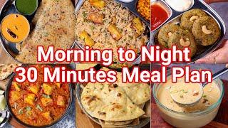 Morning 2 Night 30 Mins Meal Plan - Includes Instant Breakfast Snack Curry Rice & Dessert
