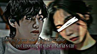 when you fix your make-up at a cars mirror not knowing it was a mafia car. Kim Taehyung ff #Taeff