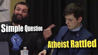 **Must Watch** Atheist Apologist Rattled by Simple Question