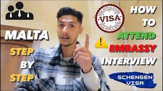 MALTA Embassy Interview QA Step by Step  How To attend Malta Embassy Interview Study Visa 