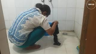 Indian Housewife Night Wear cloth Washing by hand   desi cleaning  Jugni vlog