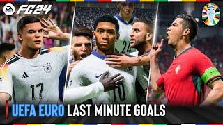 EA SPORTS FC 24  UEFA Euro Last Minute Goals