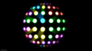 Colorful Disco Ball ScreenNight Neon Party Lights In Room